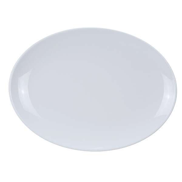Yanco CO-208 8x5.5-Inch Coupe Melamine Oval White Platter, 48/CS