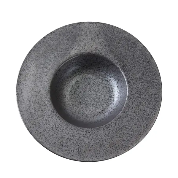 Yanco DB-610 10 Oz 9.25x5x1.875-Inch Porcelain Diamond Black Dessert Plate, DZ