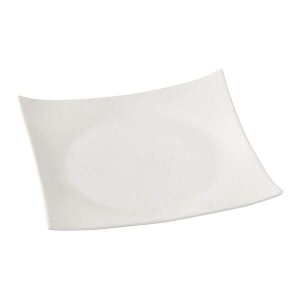 Yanco FU-110 10.5-Inch Porcelain Fuji Sushi Square China Plate, DZ