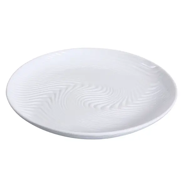 Yanco FU-1208 8-Inch Porcelain Fuji Round Plate, 36/CS