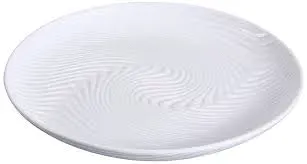 Yanco FU-1210 10.25-Inch Porcelain Fuji Round Plate, 24/CS