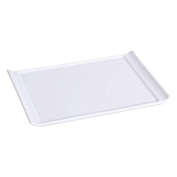 Yanco FU-1310 10.25x7-Inch Porcelain Fuji Rectangular Display Plate, 24/CS