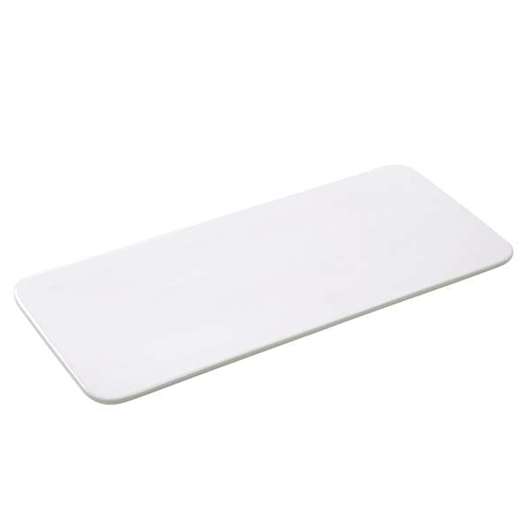 Yanco FU-1418 18x8.5-Inch Porcelain Fuji Rectangular Display Plate, 6/CS