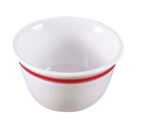 Yanco HS-303 7 Oz Houston Melamine Round White Bouillon Cup, 48/CS