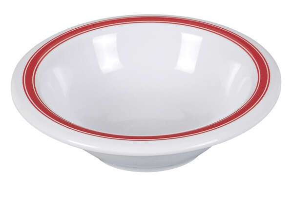 Yanco HS-5044 5 Oz Houston Melamine Round White Fruit Bowl, 48/CS
