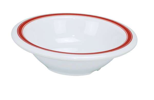Yanco HS-5712 12 Oz Houston Melamine Round White Soup/Salad Bowl, 48/CS