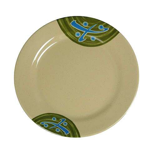 Yanco JP-1009 9-Inch Japanese Melamine Round Plate, 24/CS
