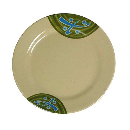 Yanco JP-1010 10.5-Inch Japanese Melamine Round Plate, 24/CS