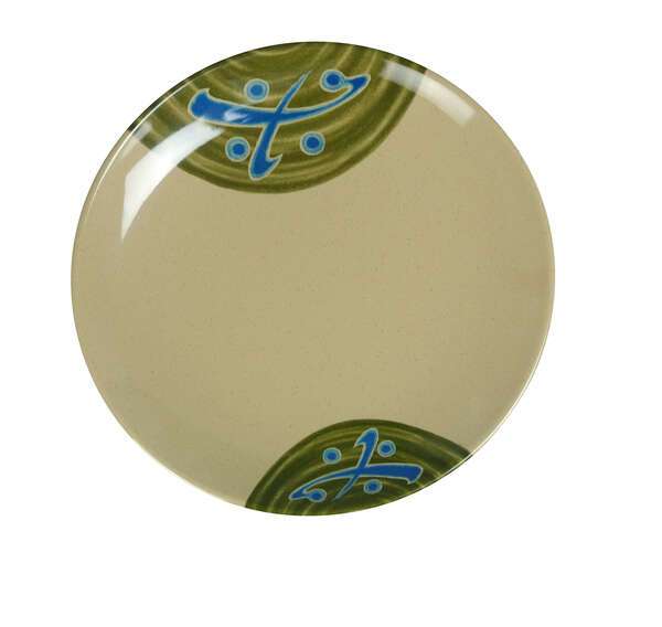 Yanco JP-1312 12-Inch Japanese Melamine Round Coupe Plate, DZ