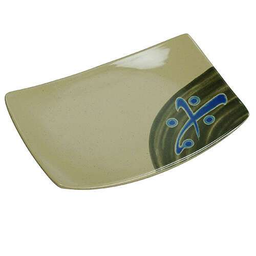 Yanco JP-1513 6.75x4.5-Inch Japanese Melamine Sushi Plate, 24/CS