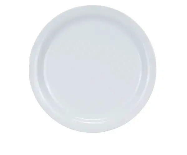 Yanco MA-9 9.5-Inch Mayor Porcelain Round White Plate With Narrow Rim, 24/CS