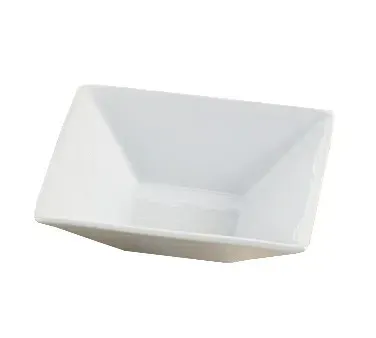 Yanco ML-707 18 Oz 7x2-Inch Mainland Porcelain Square White Bowl, 24/CS