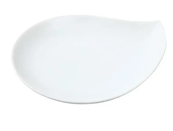 Yanco ML-806 5.75-Inch Mainland Porcelain Leaf Shape White Plate, 36/CS