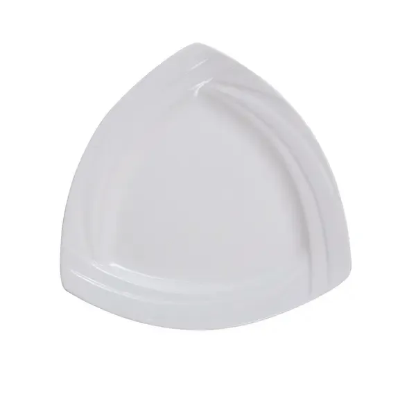 Yanco MM-12-TR 12-Inch Miami Porcelain Triangle White Plate, DZ