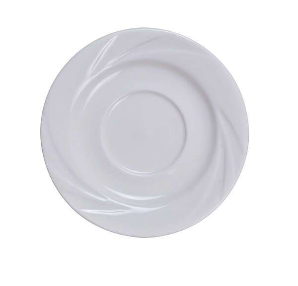 Yanco MM-2 5.5-Inch Miami Porcelain Round White Saucer, 36/CS
