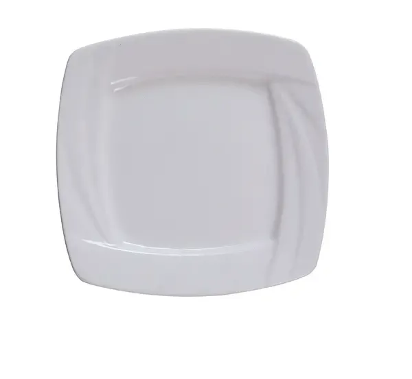 Yanco MM-8-SQ 8-Inch Miami Porcelain Square White Plate, 36/CS