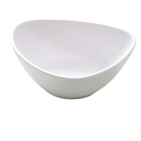 Yanco MO-206 6x4.5x2-Inch Moderne Melamine White Triangle Deep Plate, 48/CS