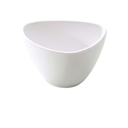 Yanco MO-304 4x3x2.25-Inch Moderne Melamine White Triangle Bowl, 48/CS