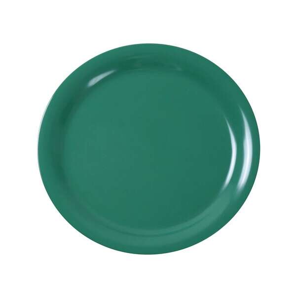 Yanco MS-107GR 7.5-Inch Milestone Melamine Narrow Rim Round Green Plate, 48/CS