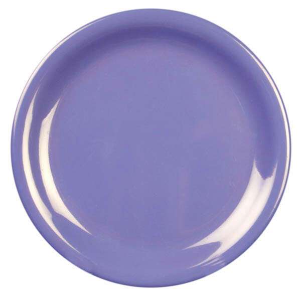 Yanco MS-110BU 10.5-Inch Milestone Melamine Narrow Rim Round Blue Plate, 24/CS