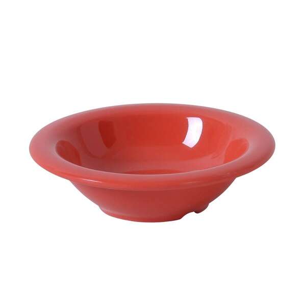 Yanco MS-5044RD 4.5 Oz Milestone Melamine Round Orange Red Salad Bowl, 48/CS