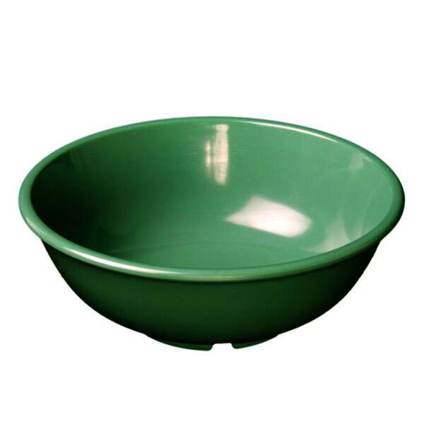 Yanco MS-5807GR 24 Oz Milestone Melamine Round Green Salad Bowl, 24/CS