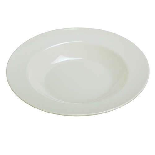 Yanco MS-5809IV 13 Oz Milestone Melamine Round Ivory Pasta Bowl, 24/CS
