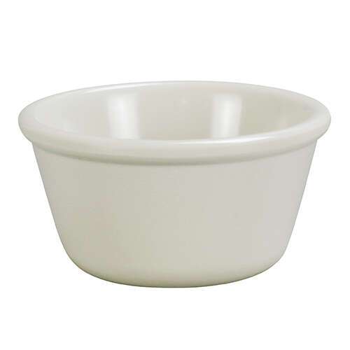 Yanco NC-536B 2 Oz Milestone Melamine Smooth Ivory Ramekin, 72/CS