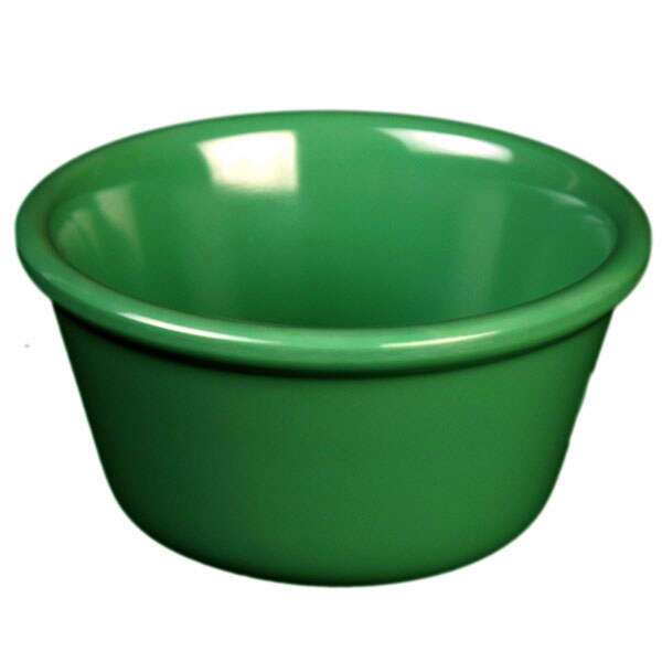 Yanco NC-538GR 4 Oz Milestone Melamine Smooth Green Ramekin, 72/CS