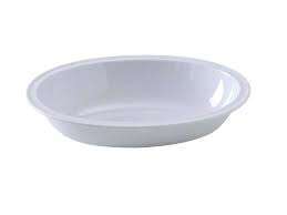 Yanco NS-036W 36 Oz 10x7.25x2.25-Inch Nessico Melamine Oval White Bowl, 24/CS