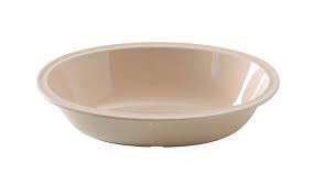 Yanco NS-048T 48 Oz 10.75x7.75x2.5-Inch Nessico Melamine Oval Tan Bowl, 24/CS