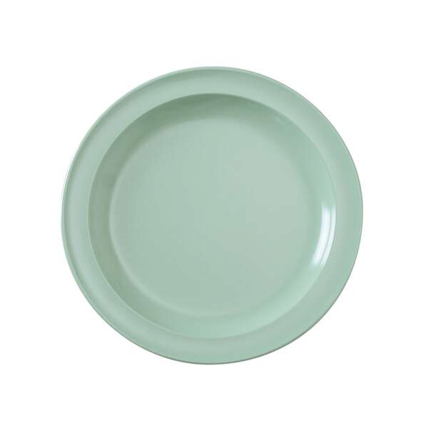 Yanco NS-107G 7.25-Inch Nessico Melamine Round Green Dessert Plate, 48/CS