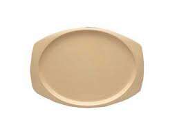 Yanco NS-209T 9.5x6.75-Inch Nessico Melamine Rectangular Tan Platter, 24/CS