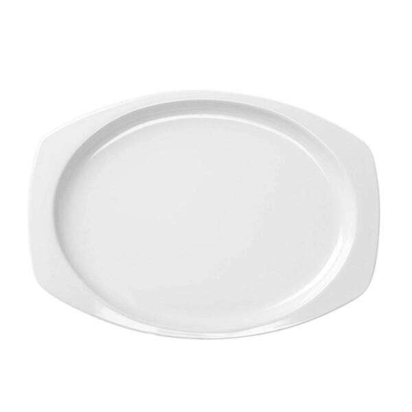 Yanco NS-215W 15x10.5-Inch Nessico Melamine Rectangular White Platter, DZ