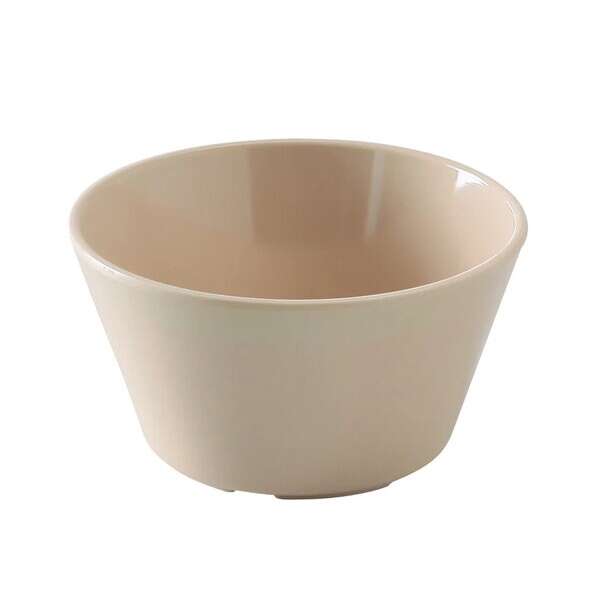 Yanco NS-302T 8 Oz 3.875-Inch Nessico Melamine Round Deep Tan Bouillon Cup, 48/CS