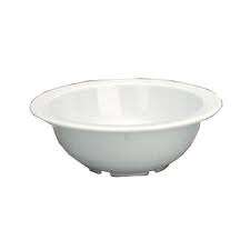 Yanco NS-305W 10 Oz 5.625x2-Inch Nessico Melamine Deep White Grapefruit Bowl, 48/CS