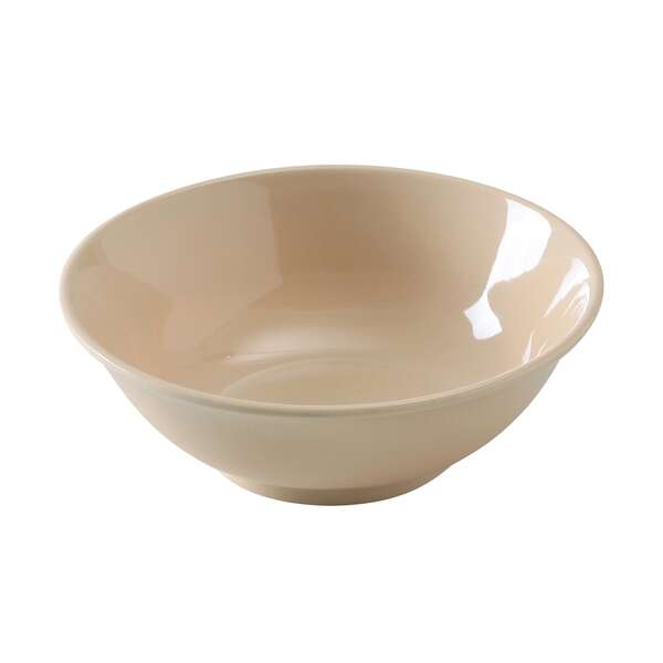 Yanco NS-5075T 45 Oz 8.5x2.75-Inch Nessico Melamine Round Deep Tan Rimless Bowl, DZ