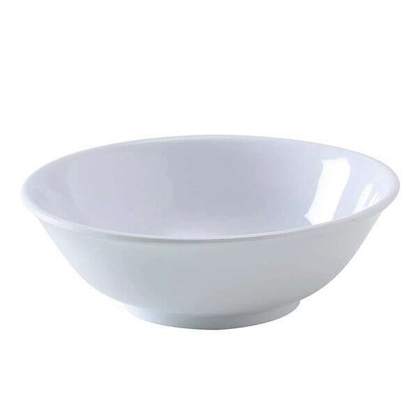 Yanco NS-5075W 45 Oz 8.75x2.75-Inch Nessico Melamine Deep Round White Rimless Bowl, DZ