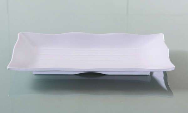 Yanco OK-2414 13x9-Inch Osaka Melamine Rectangular White Plate, 36/CS