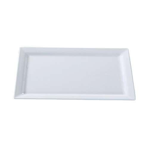 Yanco OK-7018 18x12-Inch Osaka Melamine Rectangular White Display Plate, 6/CS