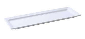 Yanco OK-7121 21x7-Inch Osaka Melamine Rectangular White Display Plate, 6/CS