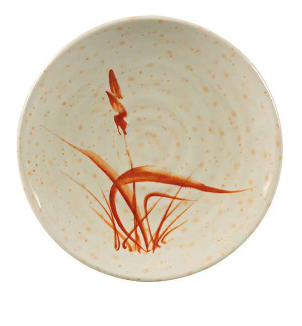 Yanco OR-1712 12-Inch Orchis Melamine Round Gold Plate, 24/CS