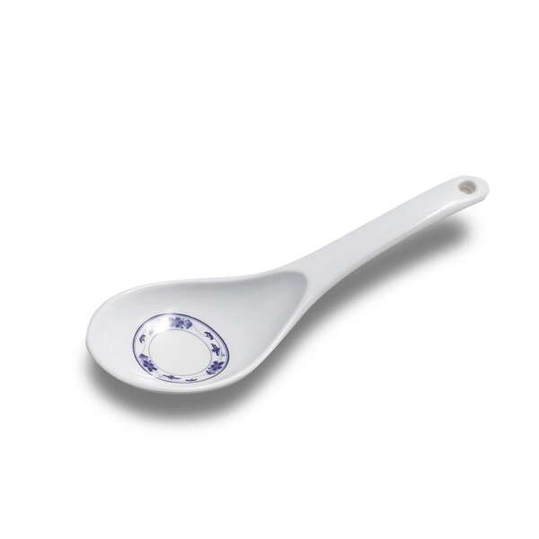 Yanco PO-7005 Peony Melamine Round White Scoop, 72/CS