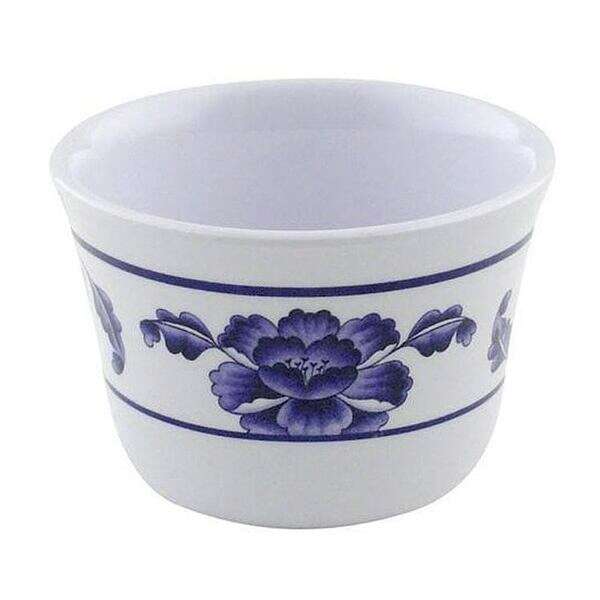 Yanco PO-9152 Peony Melamine Round White Tea Cup, 48/CS