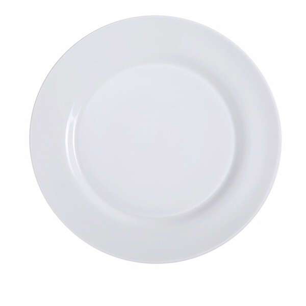 Yanco PS-8 9-Inch Piscataway Porcelain Round White Plate, 24/CS