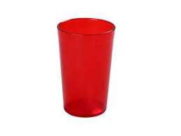 Yanco PT-010R 9.5 Oz Plastic Red Tumbler, 72/CS