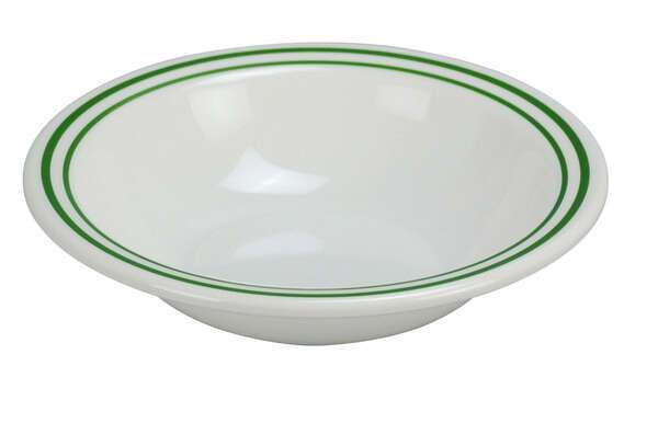 Yanco PT-307 14 Oz 7.25x1.5-Inch Pine Tree Melamine Deep Round White Salad Bowl, 48/CS