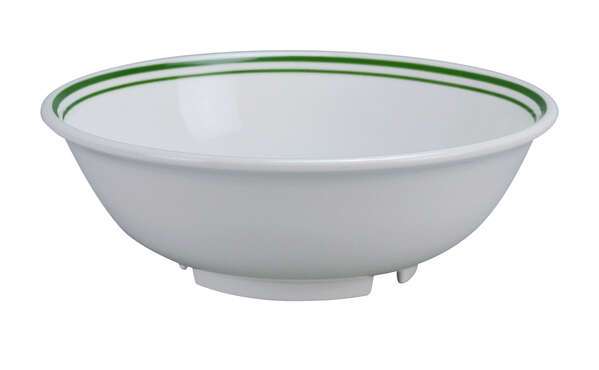 Yanco PT-507 32 Oz 7.5x2.5-Inch Pine Tree Melamine Deep Round White Rim Soup Bowl, 48/CS