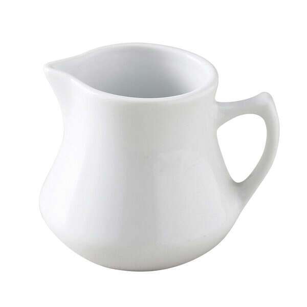Yanco RE-4-CM 4 Oz 2.5x3.25-Inch Porcelain American White Creamer, 36/CS