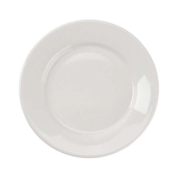 Yanco RE-5 5.5-Inch Recovery Porcelain Round American White Plate, 36/CS